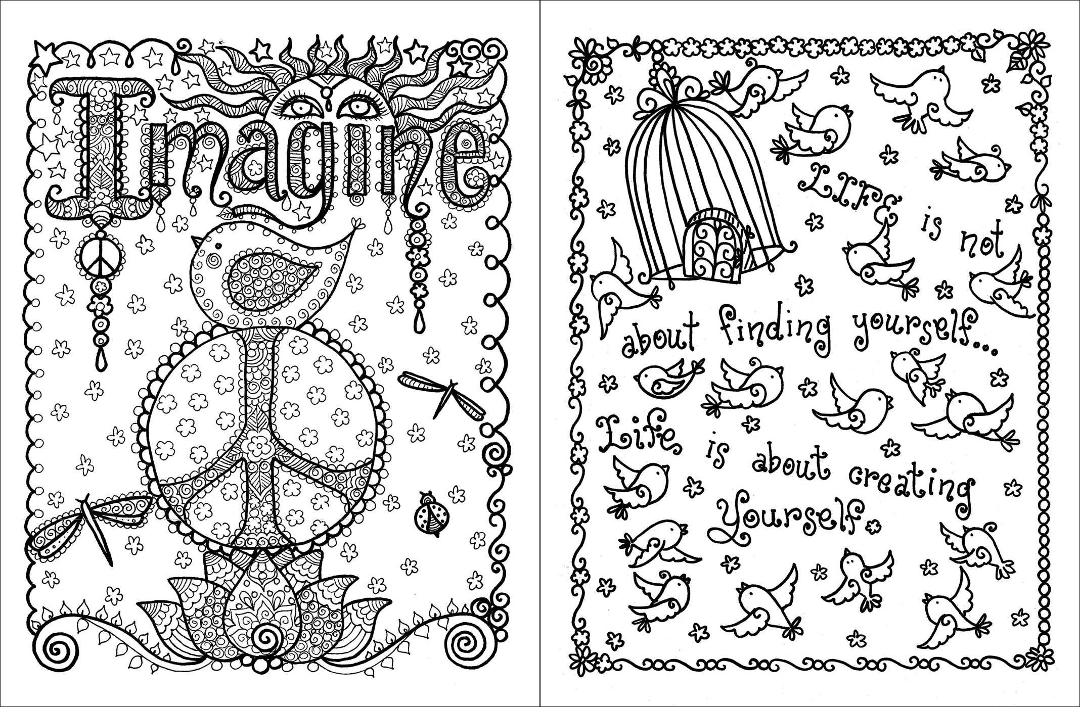 Inspirational coloring pages to download and print for free