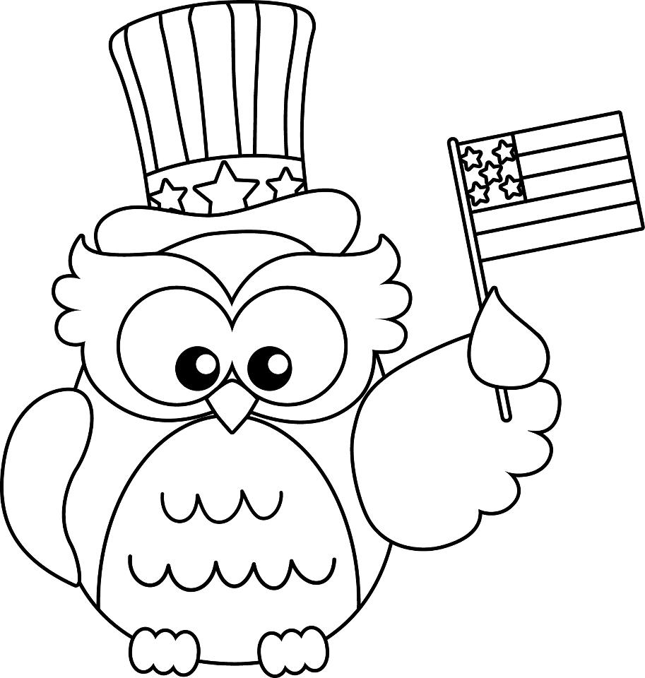 Free Printable Independence Day Color Pages