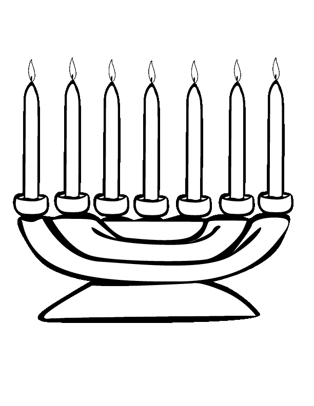 Kwanzaa candles coloring pages download and print for free