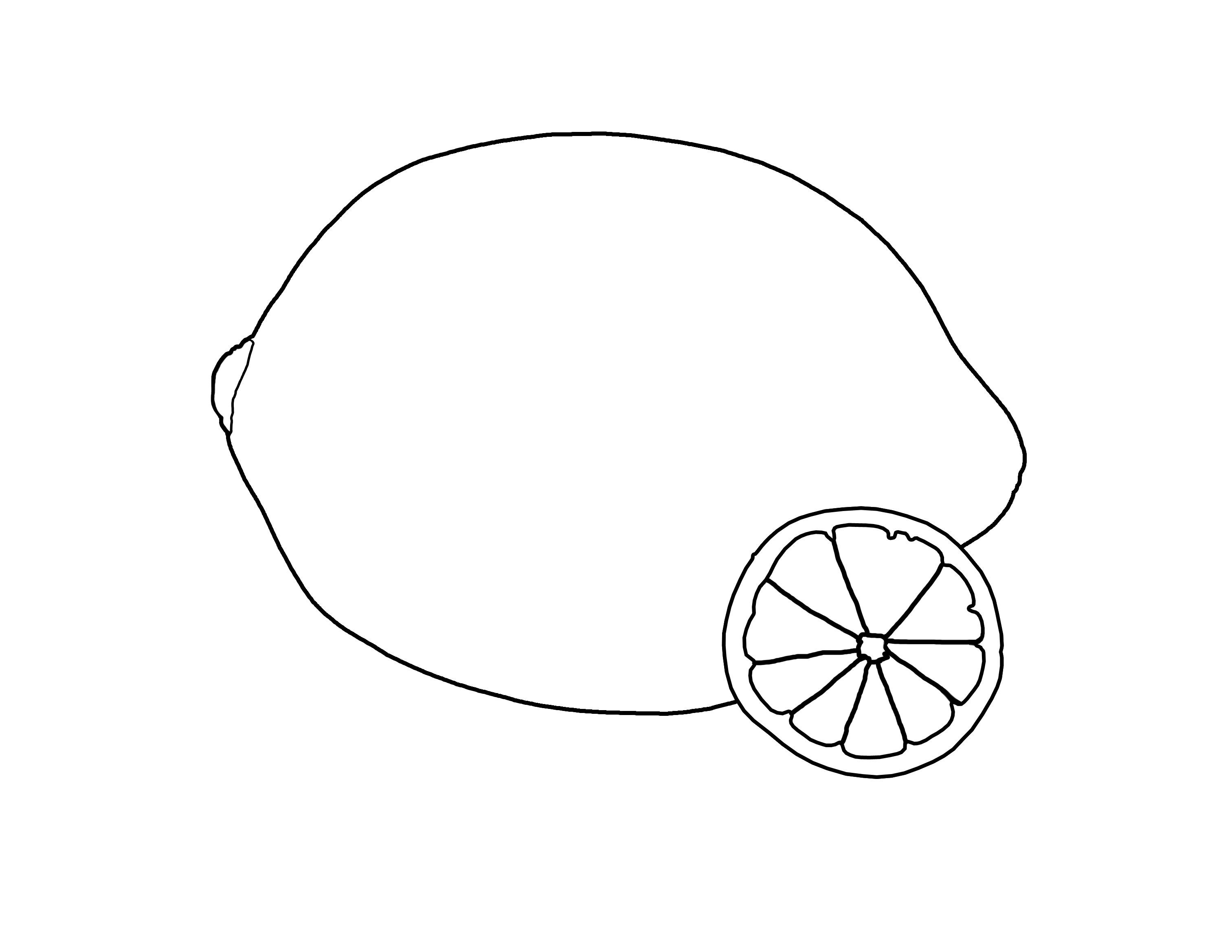 Lemon coloring pages download and print for free