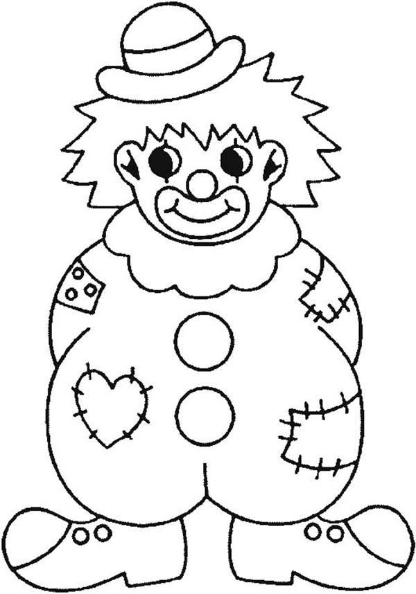 clown coloring pages to download and print for free