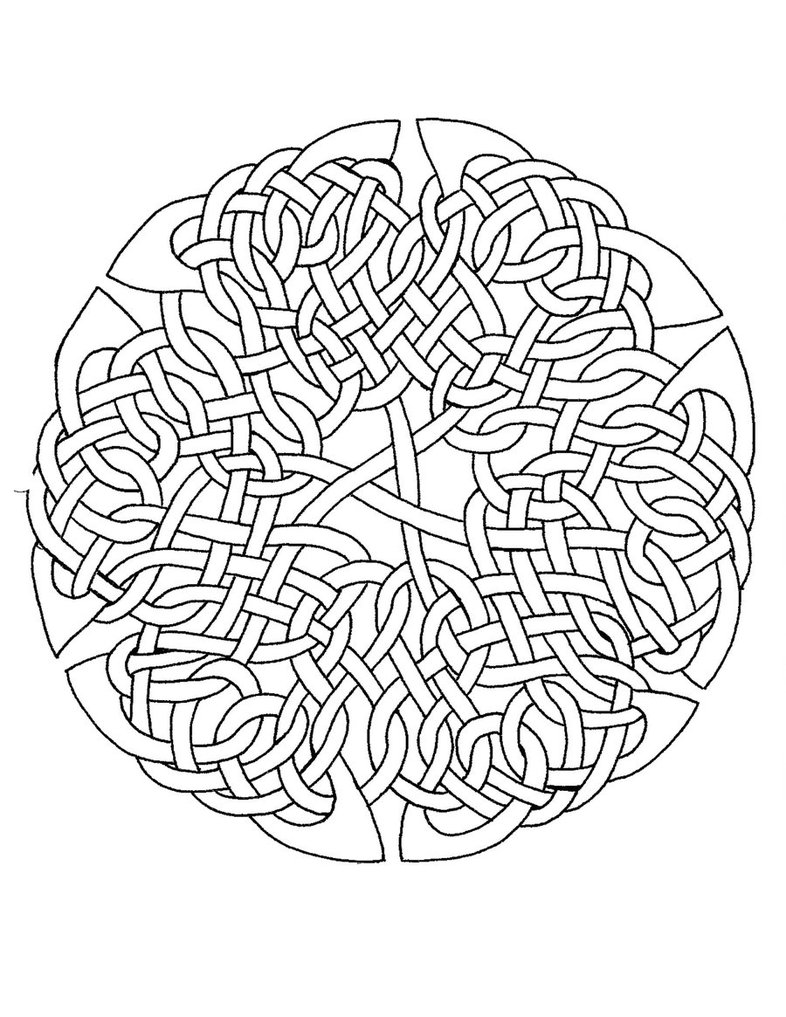 Free Celtic knot coloring pages to print for kids Download print and color