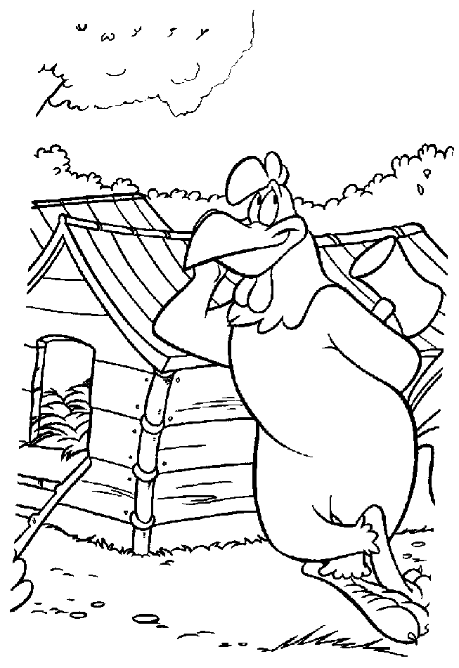 Foghorn leghorn coloring pages download and print for free