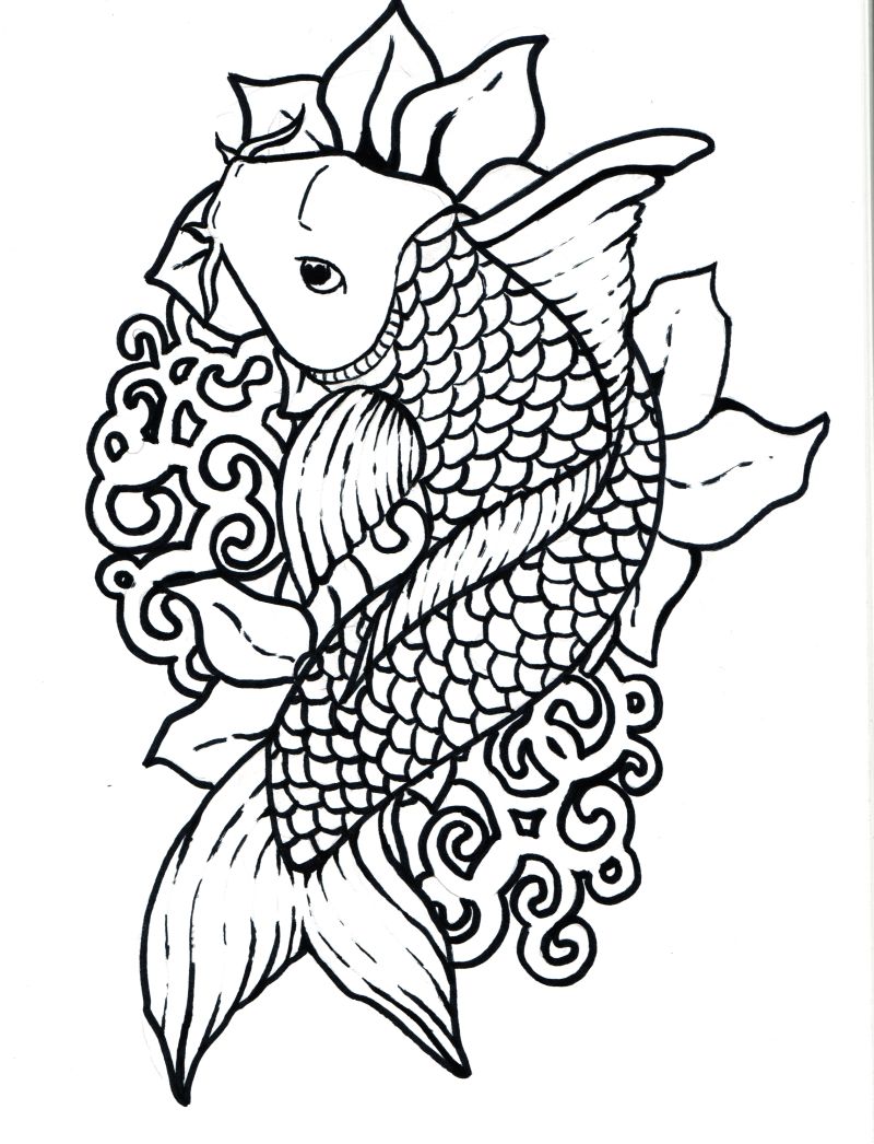 japanese art and coloring pages - photo #2