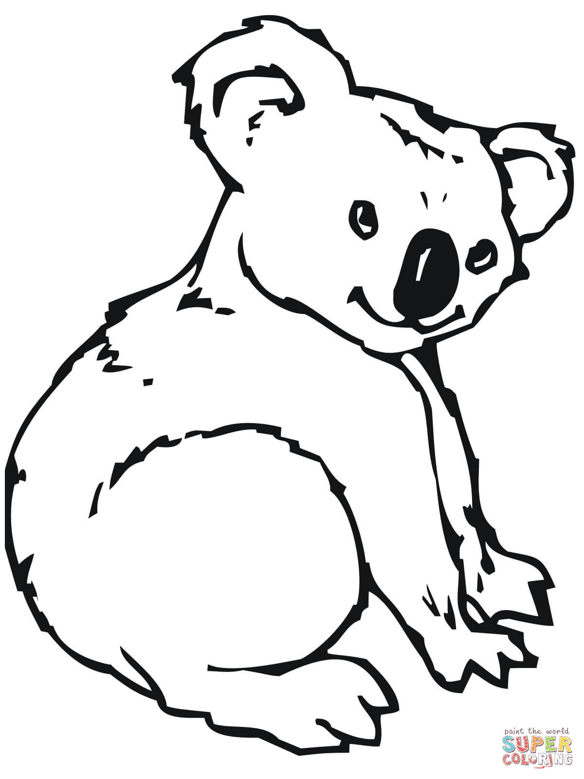 Koala coloring pages to download and print for free