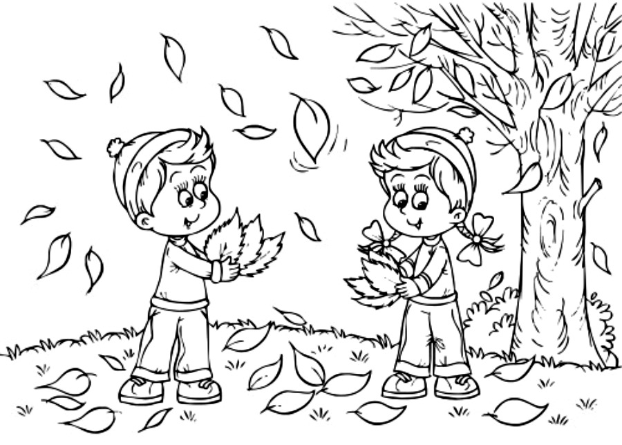 Autumn coloring pages to download and print for free