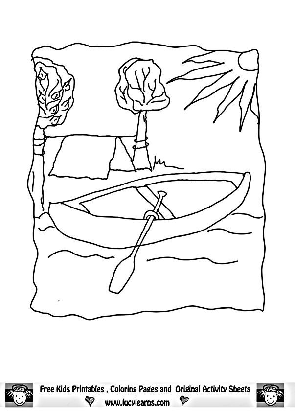 camping gear coloring pages - photo #6