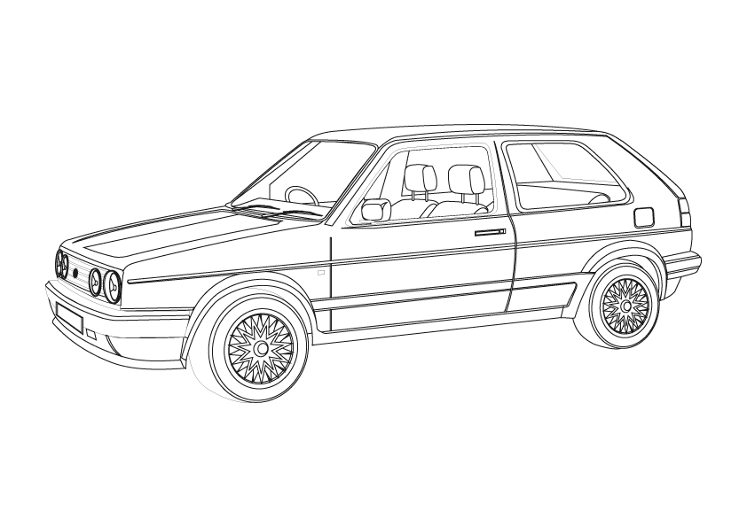 Volkswagen coloring pages to download and print for free
