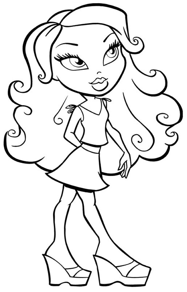 bratz and boots coloring pages - photo #21
