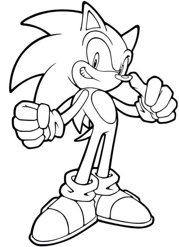 Sonic the hedgehog coloring pages to download and print