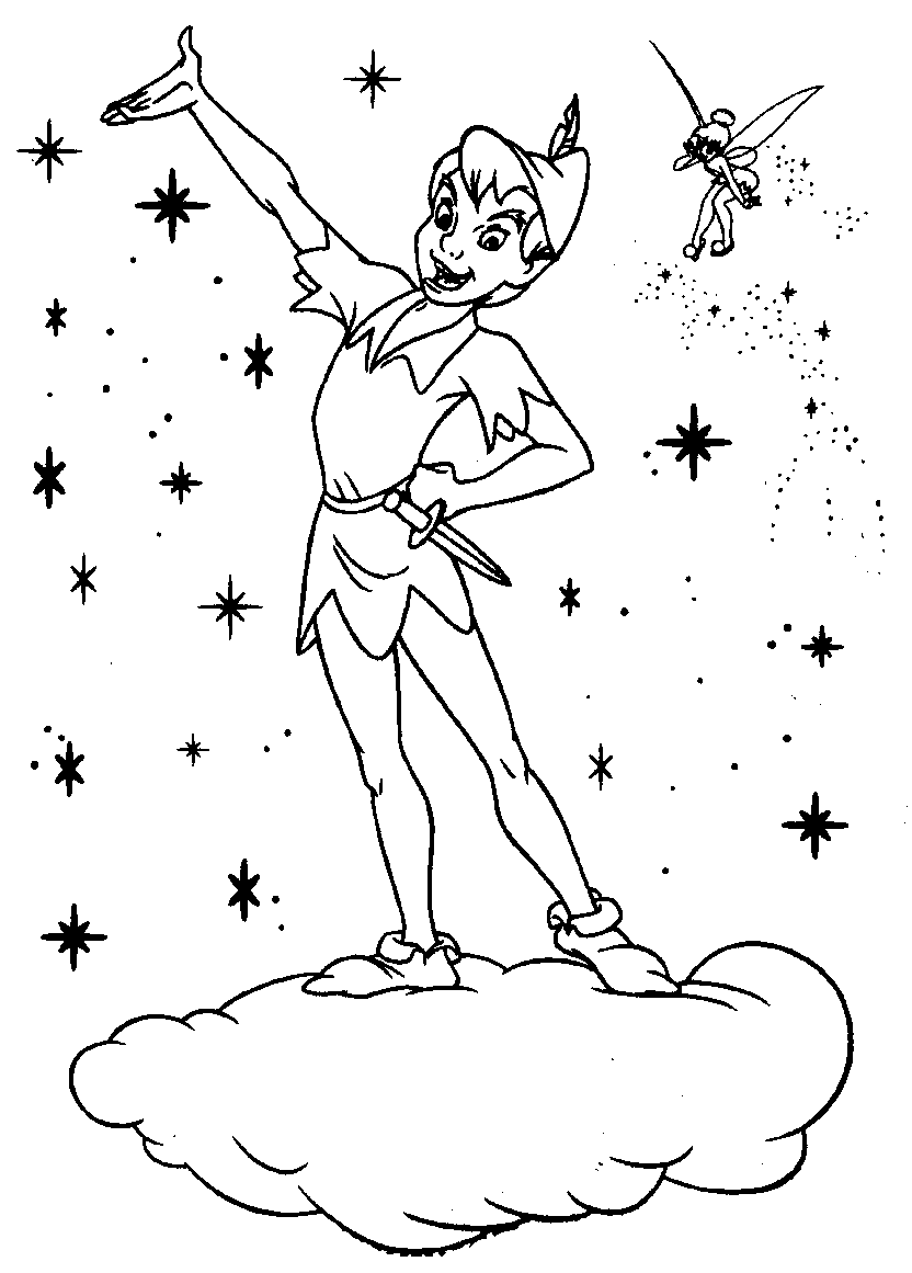 Peter pan coloring pages to download and print for free