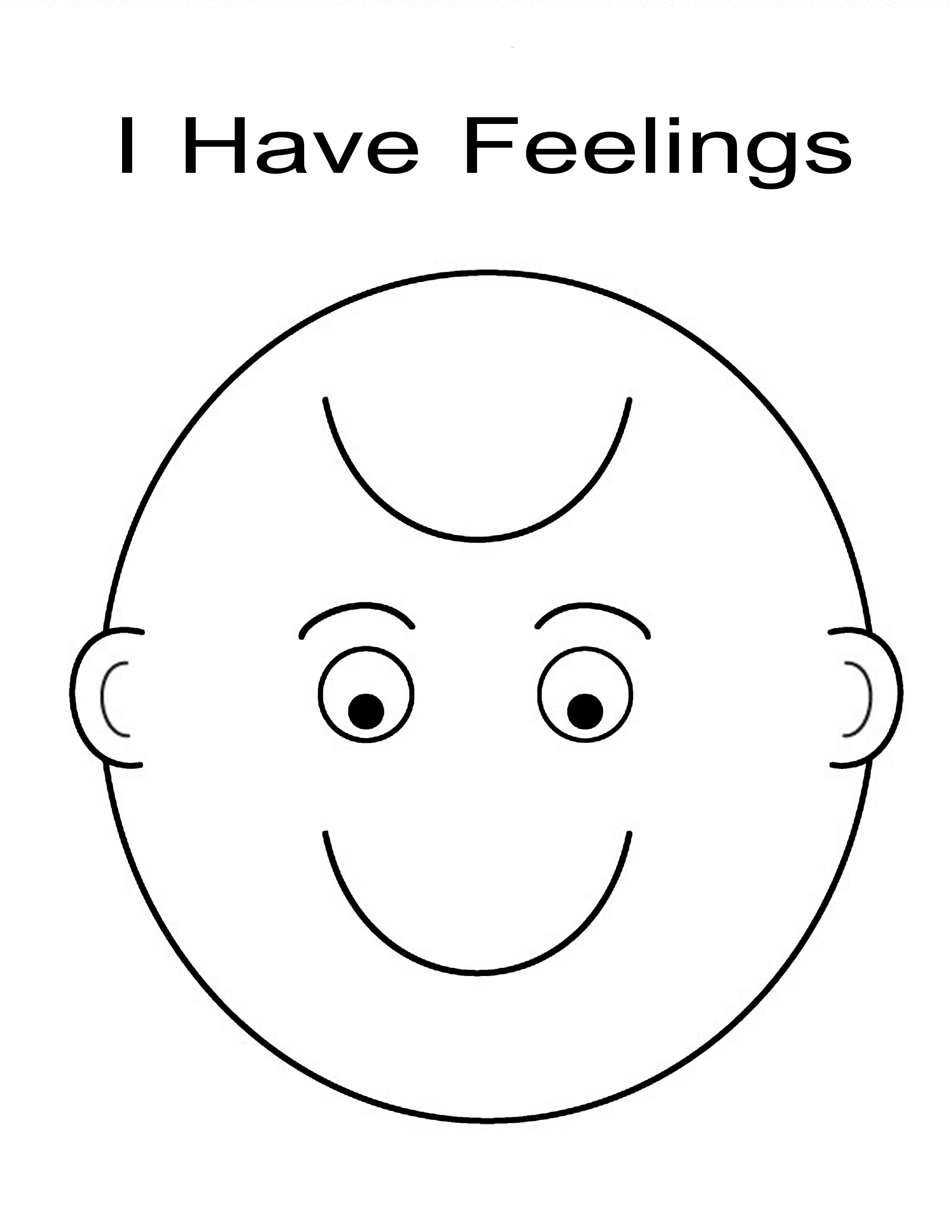 Emotions and Feelings Coloring Pages