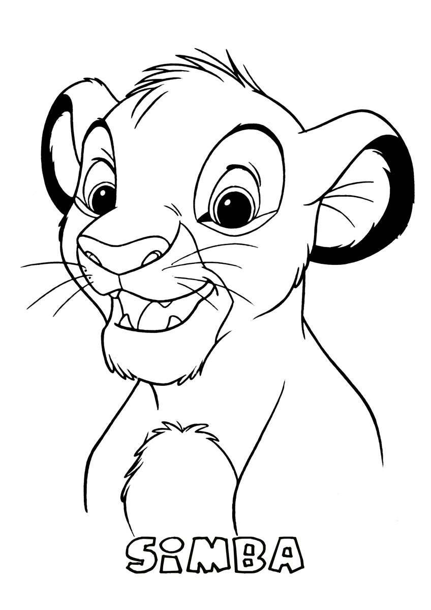 Simba coloring pages to download and print for free