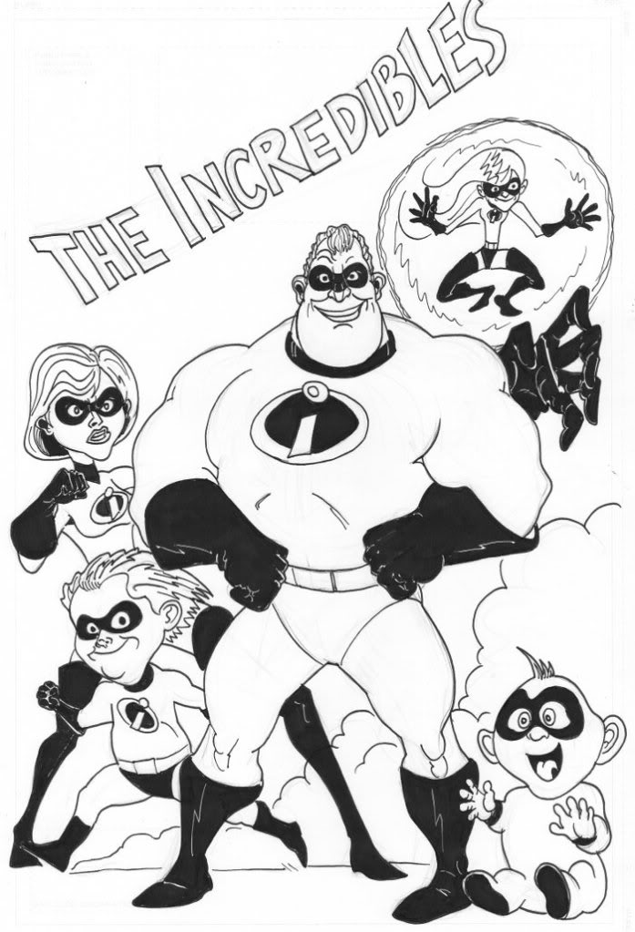 Incredibles 2 coloring pages download and print for free