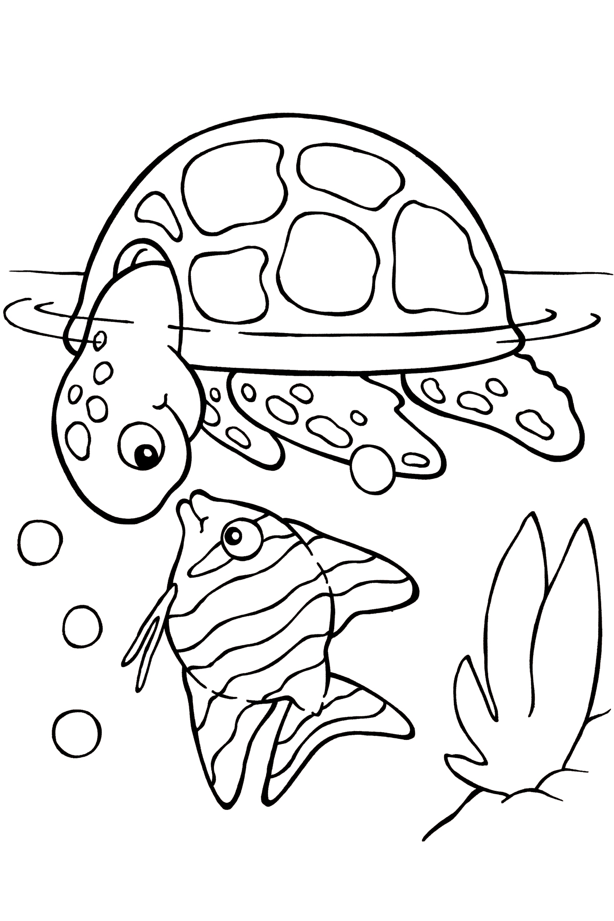 Sea turtle coloring pages to download and print for free