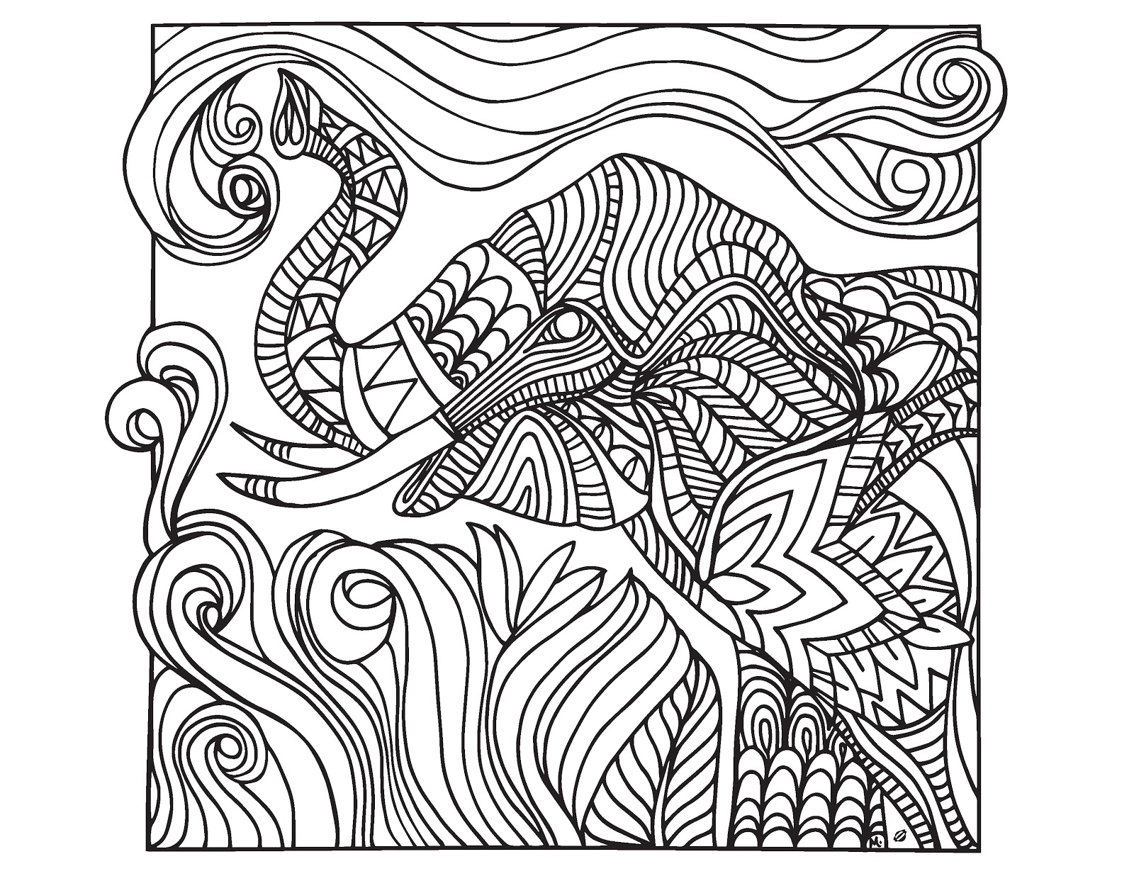 Grown up coloring pages