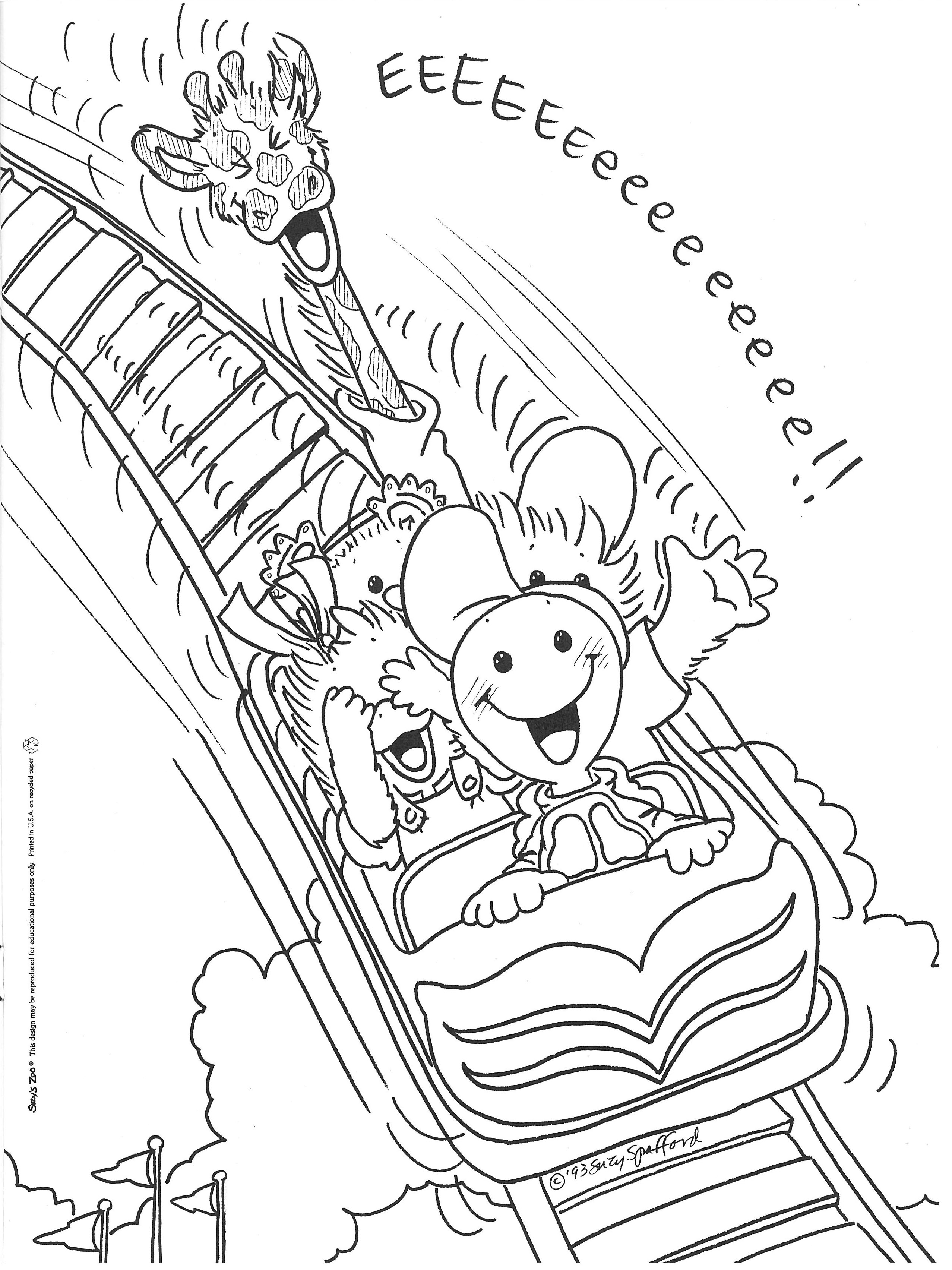 Roller coaster coloring pages download and print for free