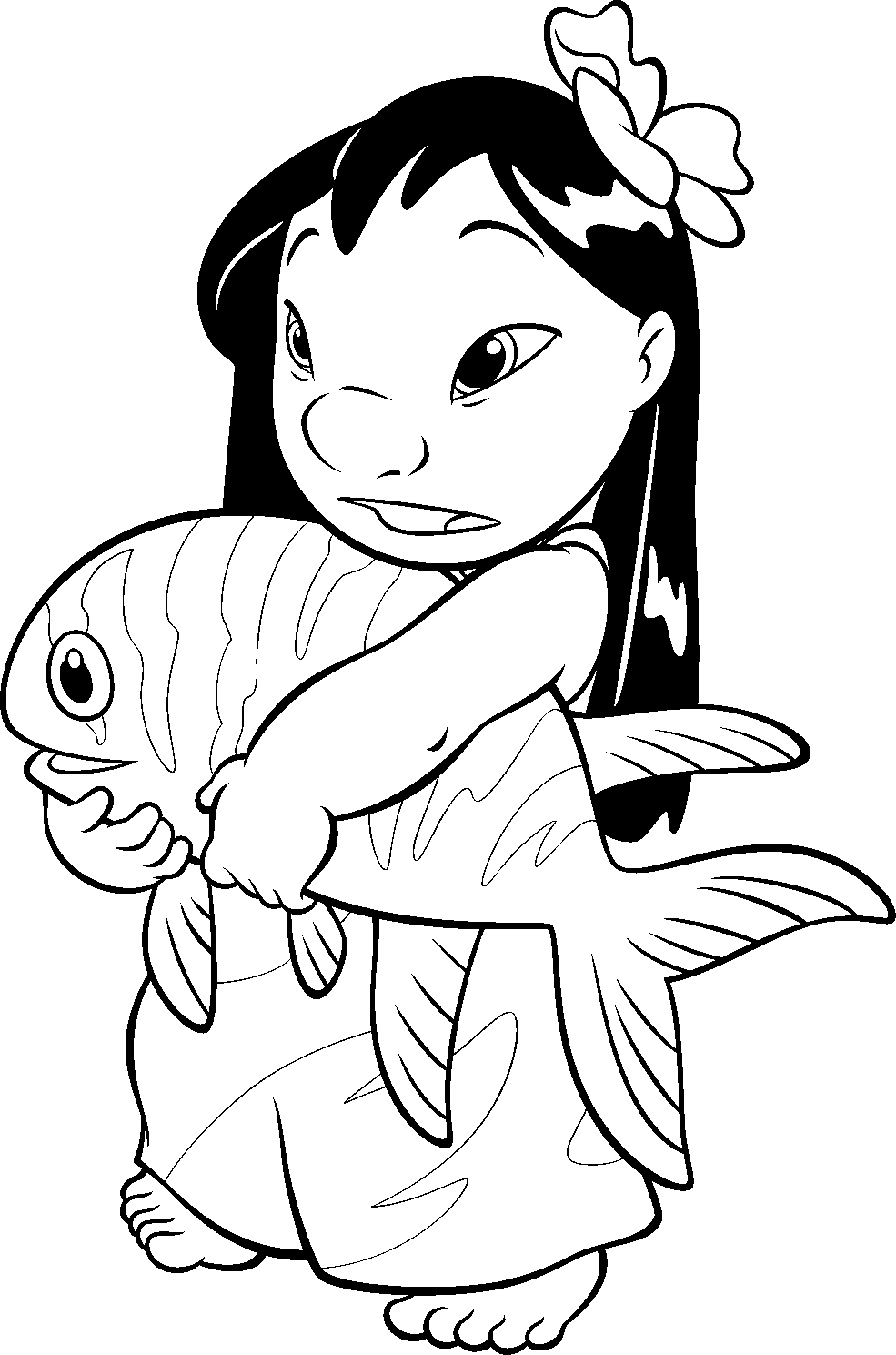 Lilo and stitch coloring pages to download and print for free