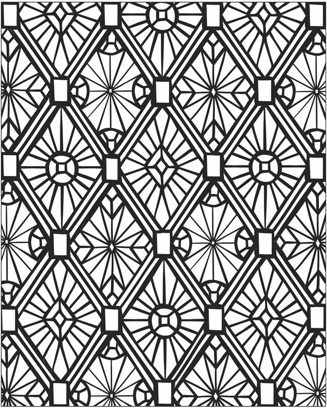 Mosaic coloring pages to download and print for free