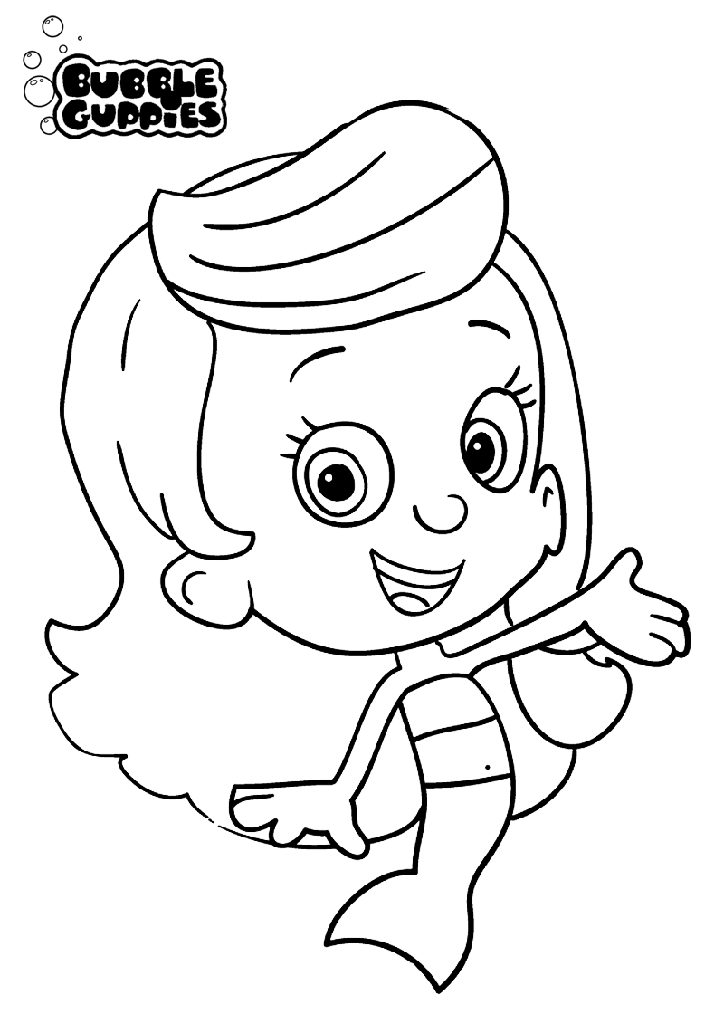 Molly bubble guppies coloring pages download and print for free