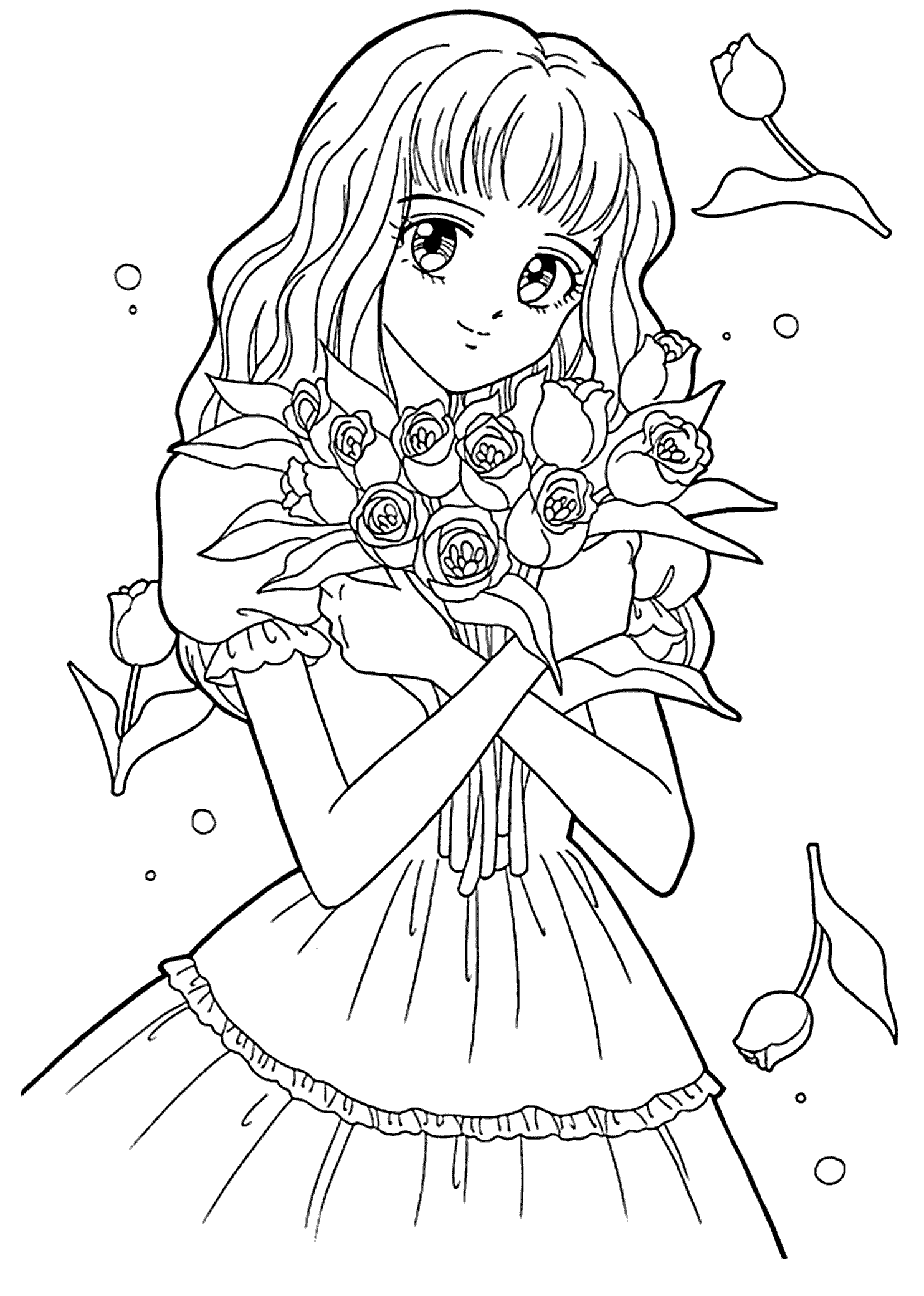 Manga coloring pages to download and print for free