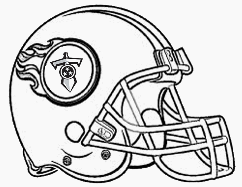 Football helmet coloring pages to download and print for free