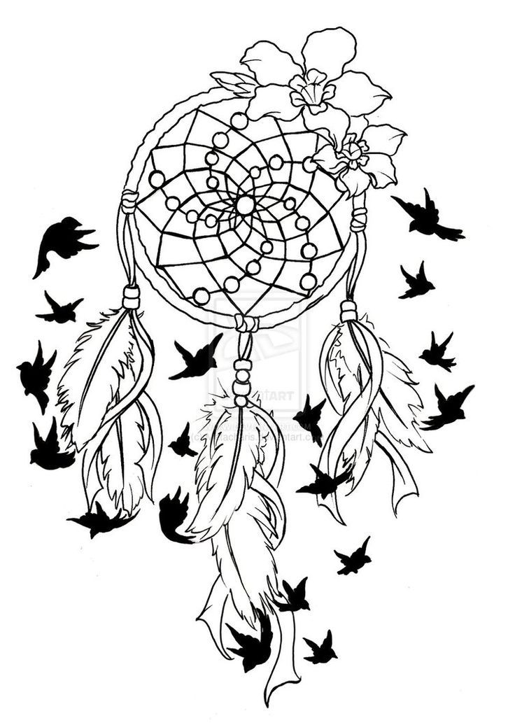 Dreamcatcher coloring pages to download and print for free