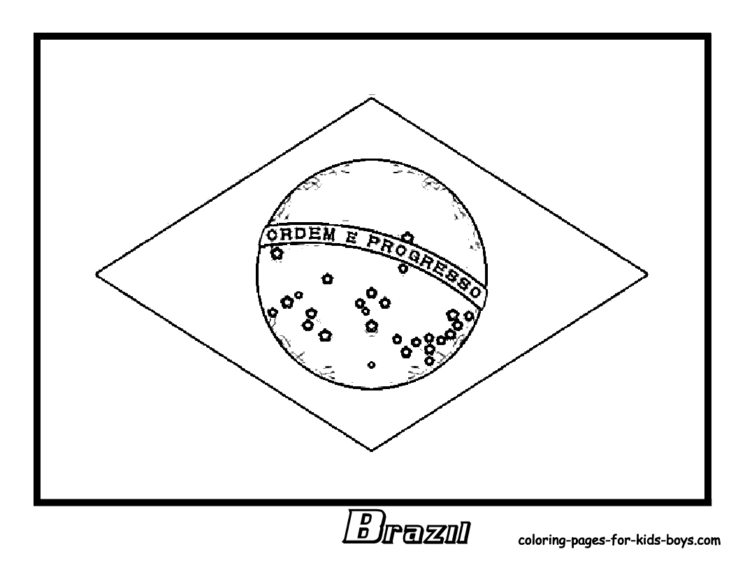 Brazil coloring pages to download and print for free