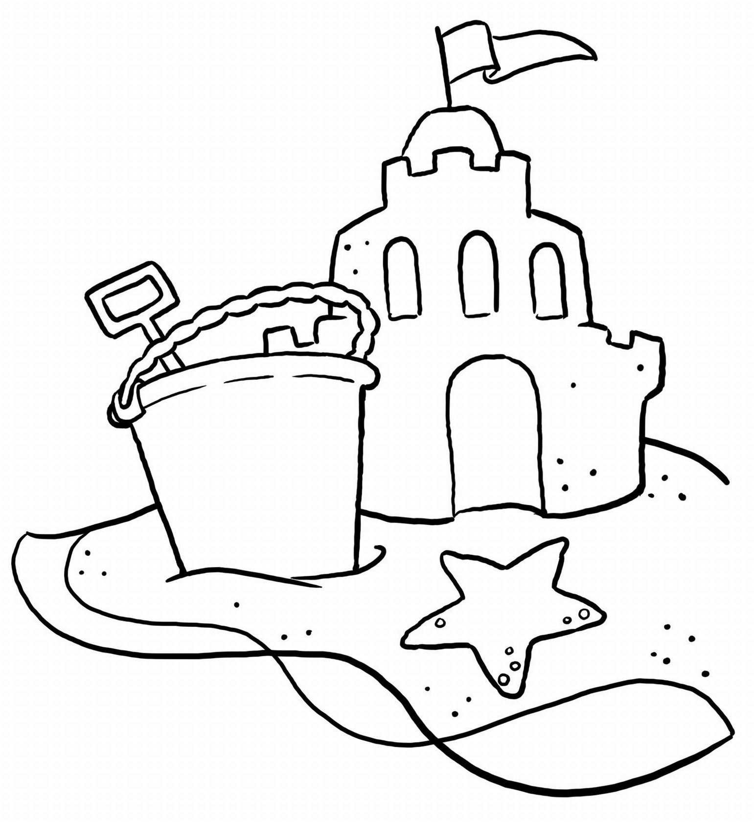 Beach coloring pages to download and print for free