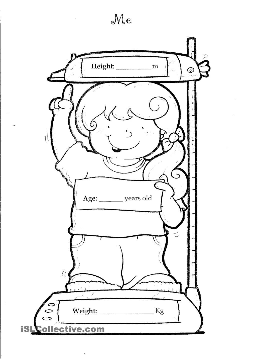 All about me coloring pages to download and print for free