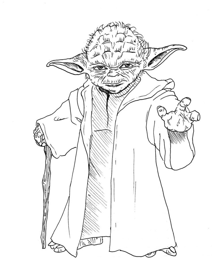 Star wars yoda coloring pages download and print for free