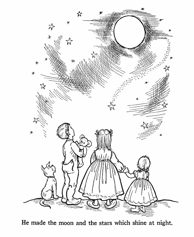 day and night coloring pages - photo #14