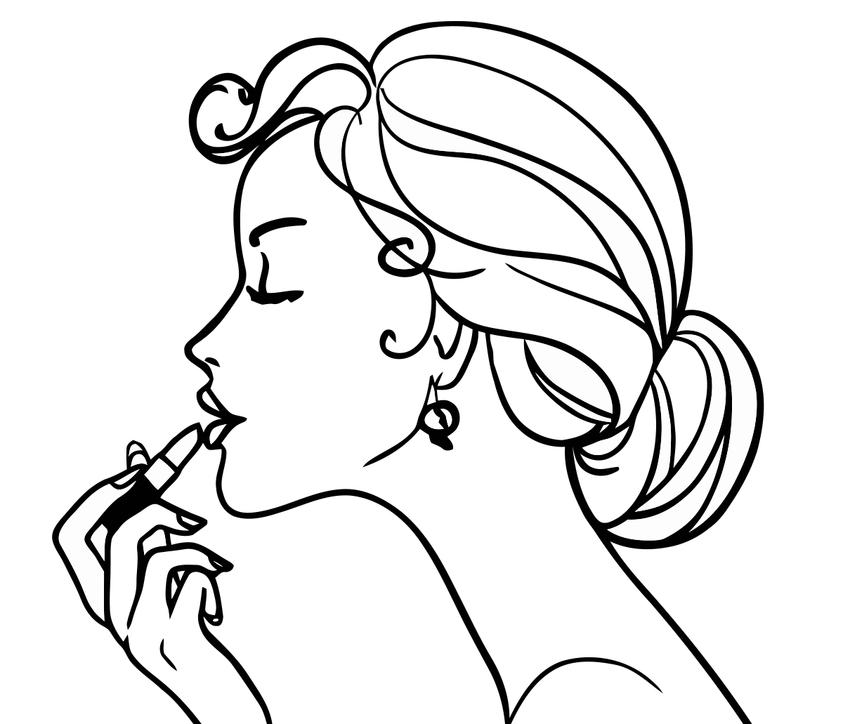 Woman coloring pages to download and print for free