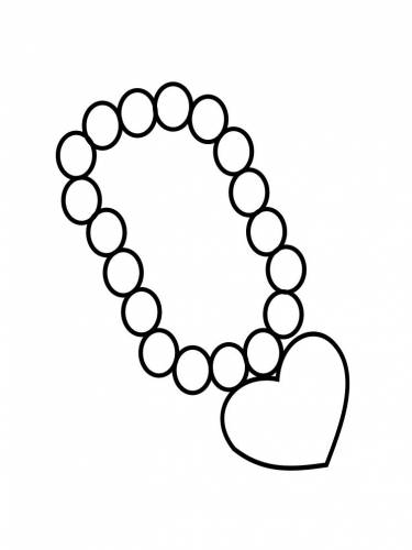 Jewelry coloring pages to download and print for free