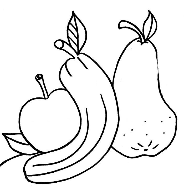 Apples Bananas Coloring Pages Download Print Free