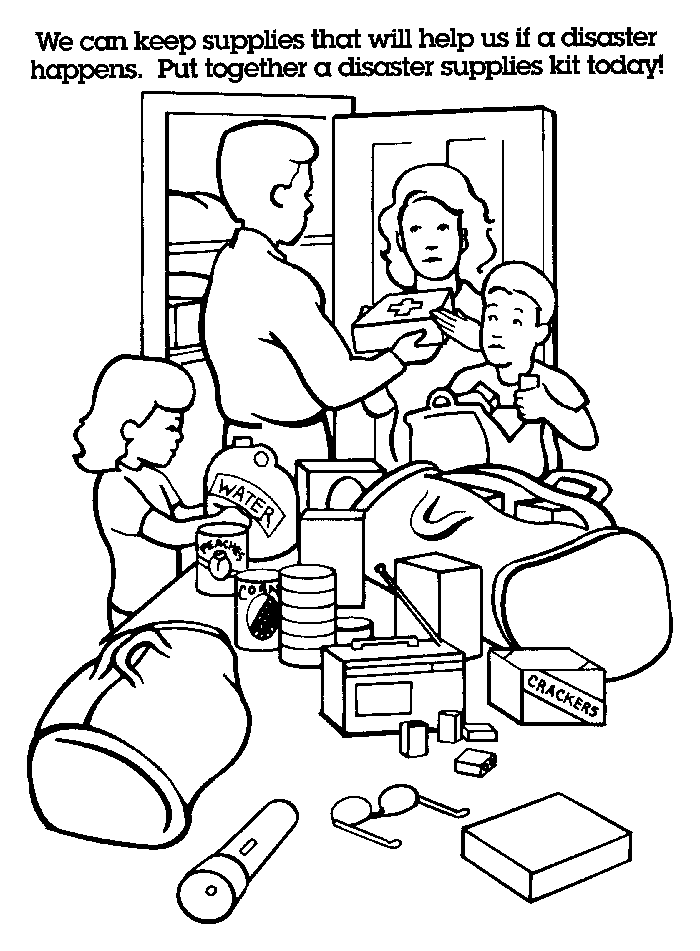 Safety coloring pages to download and print for free