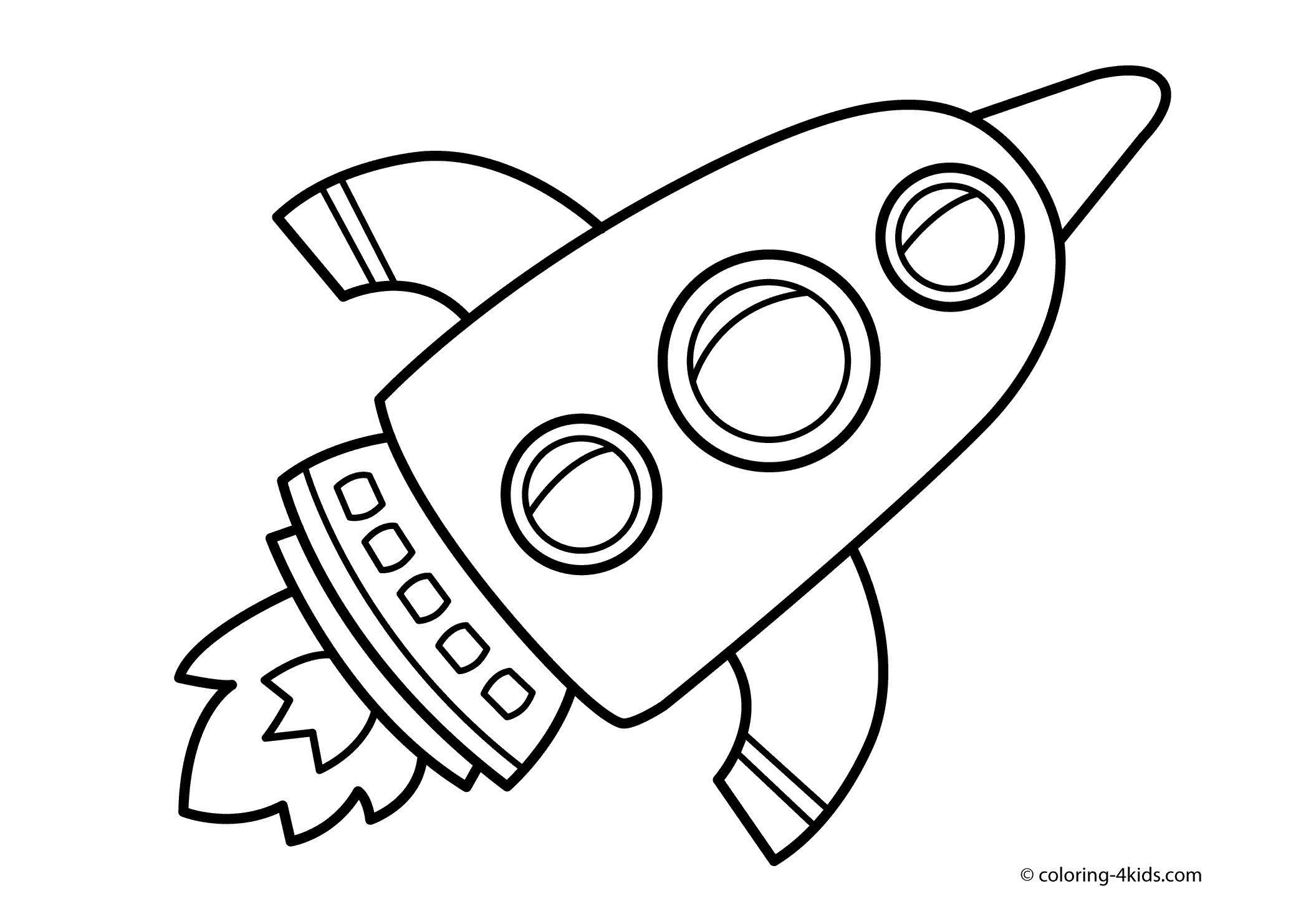 Rocket coloring pages to download and print for free