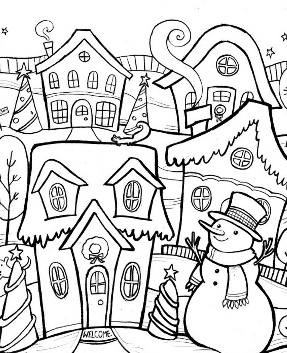 Free Printable Winter Coloring Pages