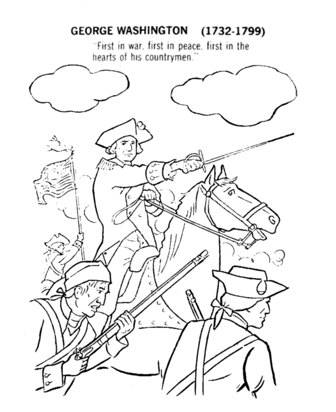 Revolutionary war coloring pages to download and print for free