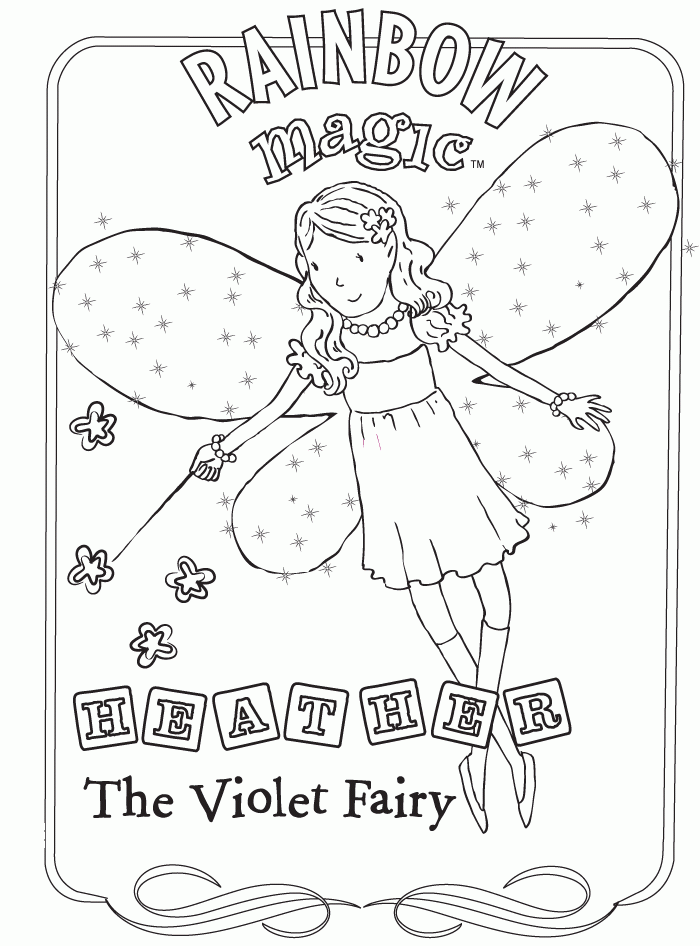 Rainbow magic coloring pages to download and print for free