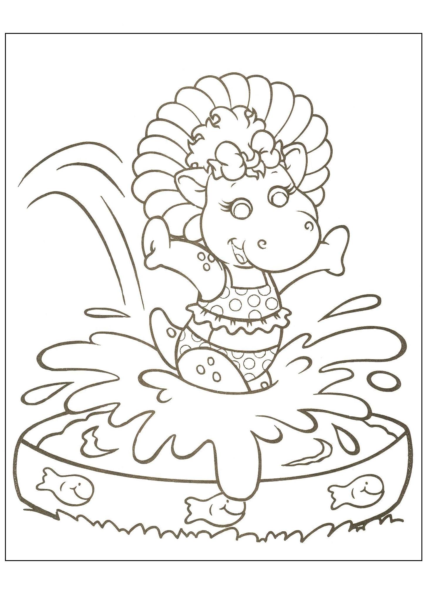 baby bop coloring pages - photo #10