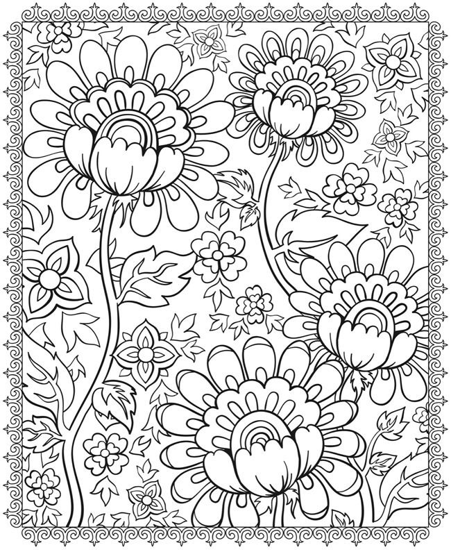 Psychedelic coloring pages to download and print for free