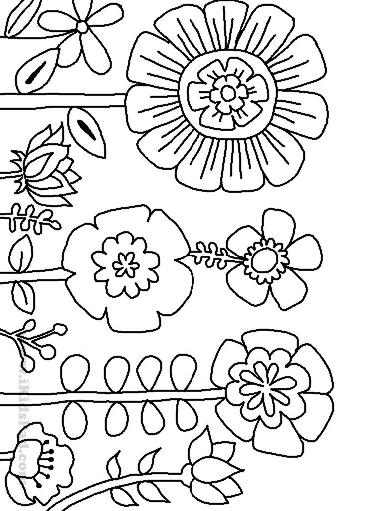 452 Unicorn Plants And Flowers Coloring Pages with Printable