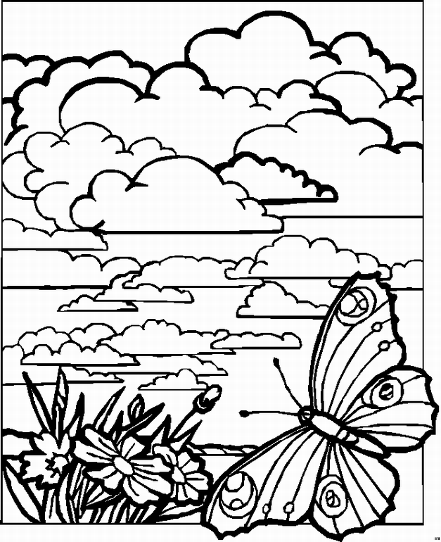 Landscape coloring pages to download and print for free