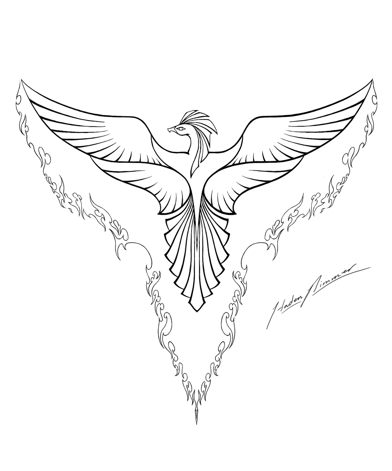 Phoenix coloring pages to download and print for free