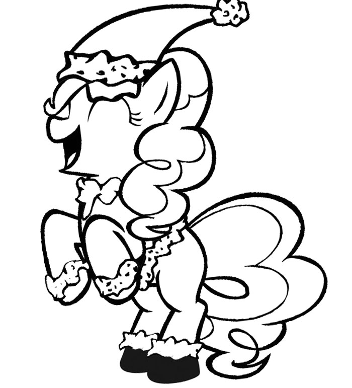 My little pony christmas coloring pages to download and print for free