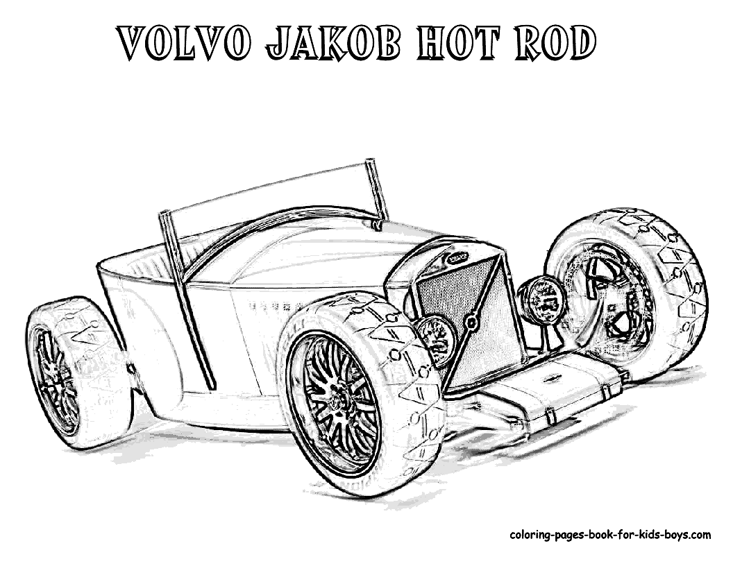 Hot rod coloring pages to download and print for free