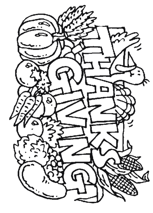 Free Printable Coloring Sheets For Thanksgiving