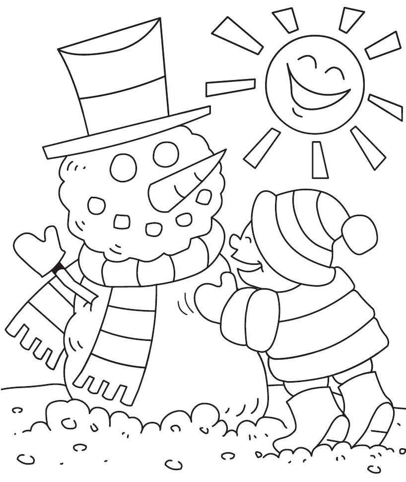 January coloring pages to download and print for free