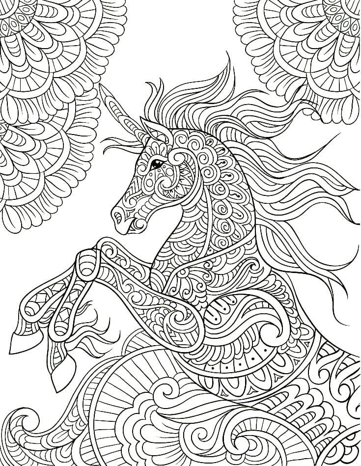 Winter forest animals coloring page